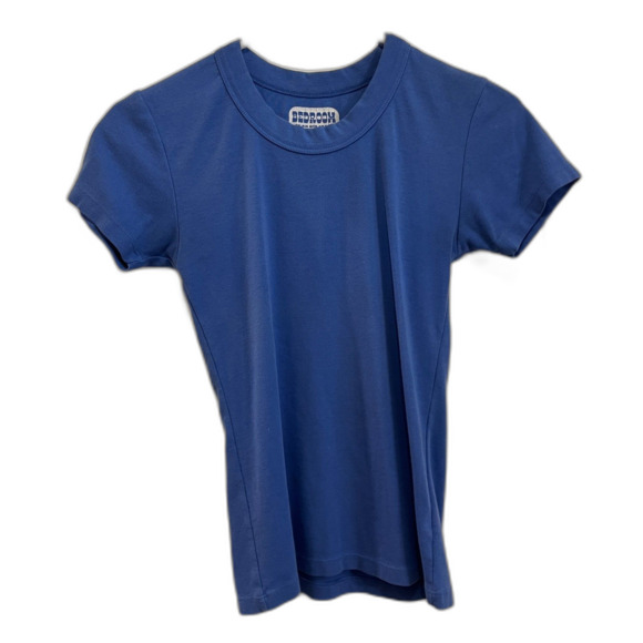 BIG BUD PRESS Blue Short Sleeve T Shirt Tee Top  Women's Size Petite - Picture 2 of 8